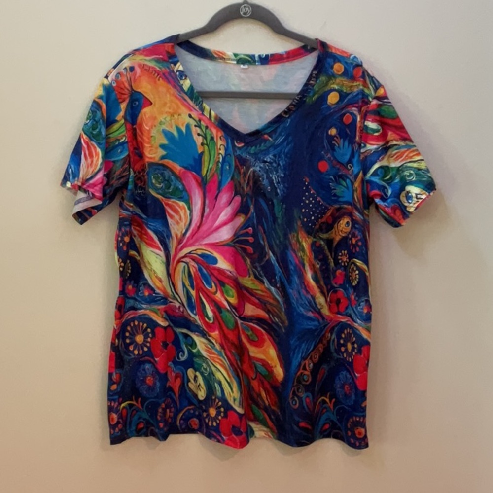 Funky colorful tee shirt